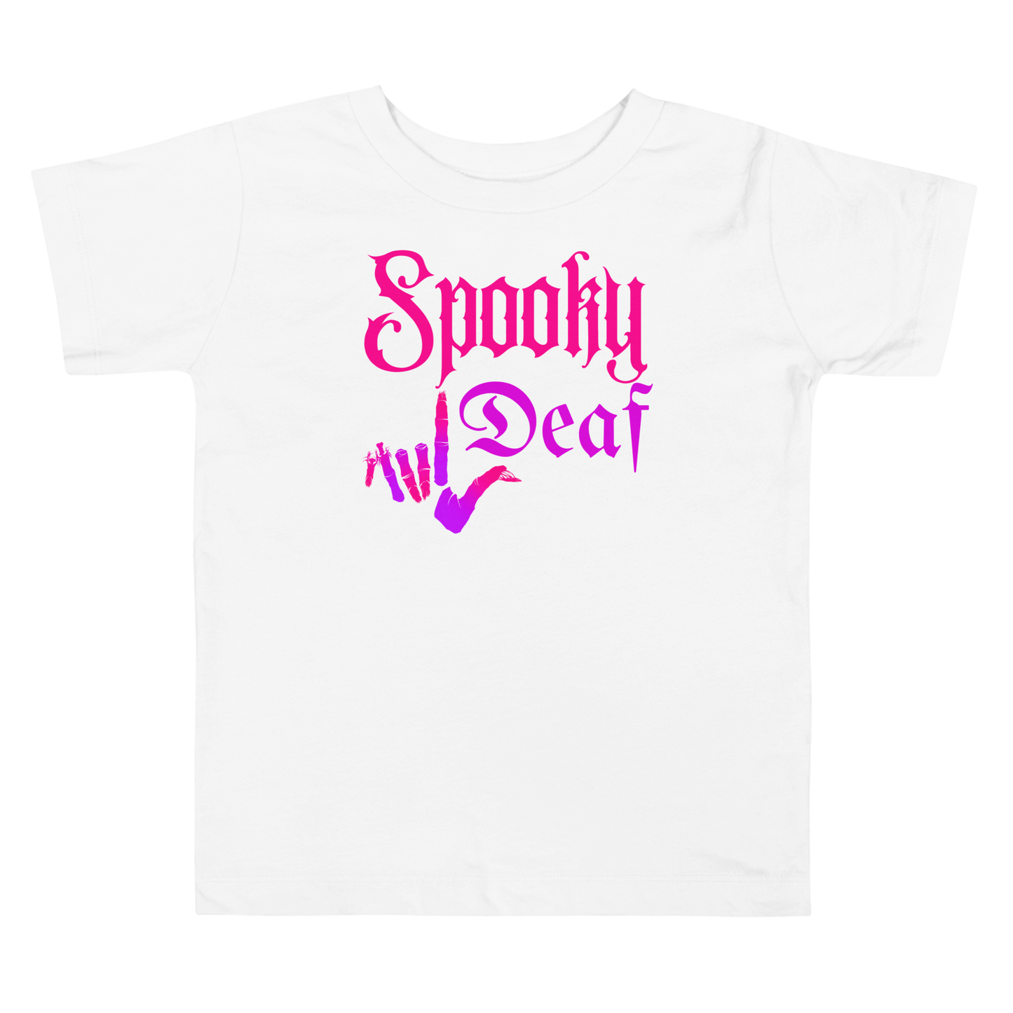 Spooky Deaf Toddler Short Sleeve Tee