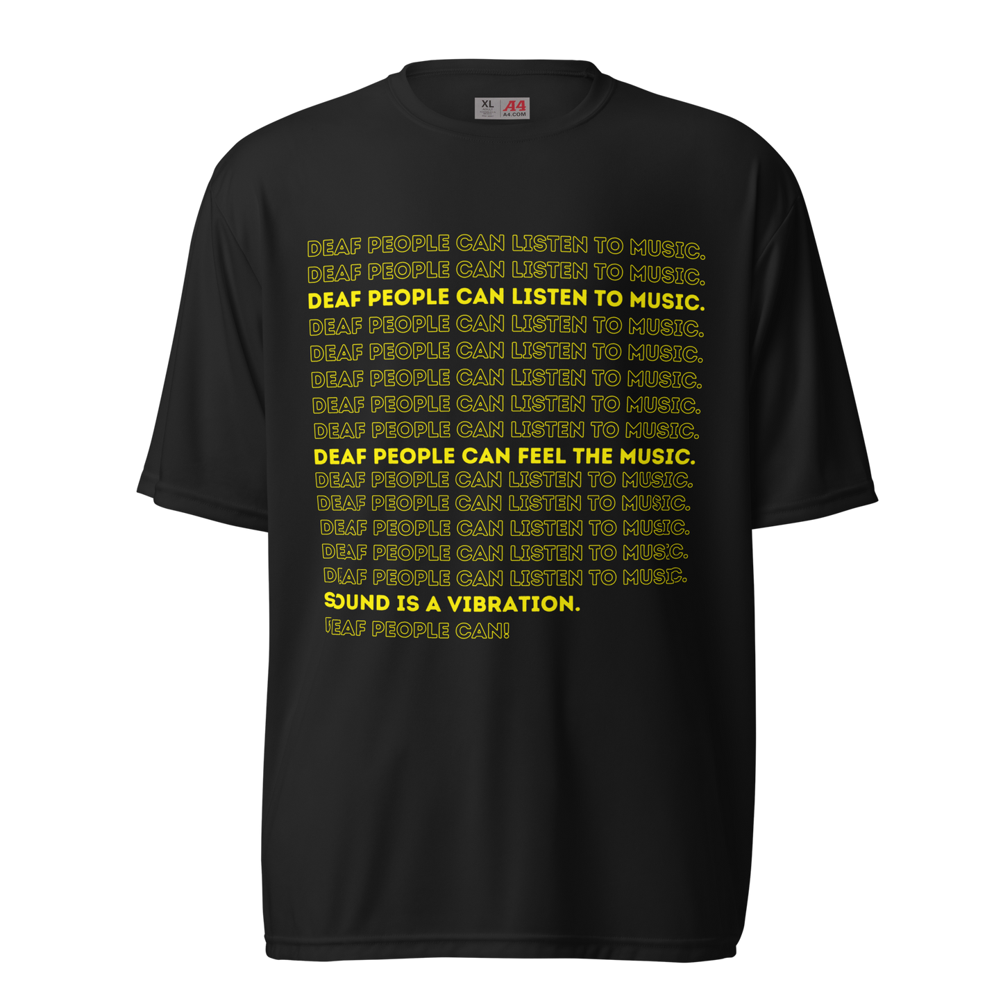 Can Feel The Music Unisex Performance T-Shirt