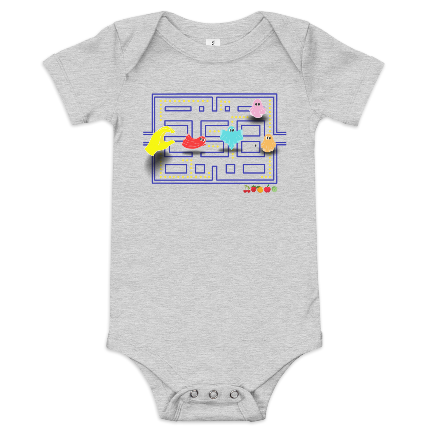 Pac-Man Baby Short Sleeve One Piece