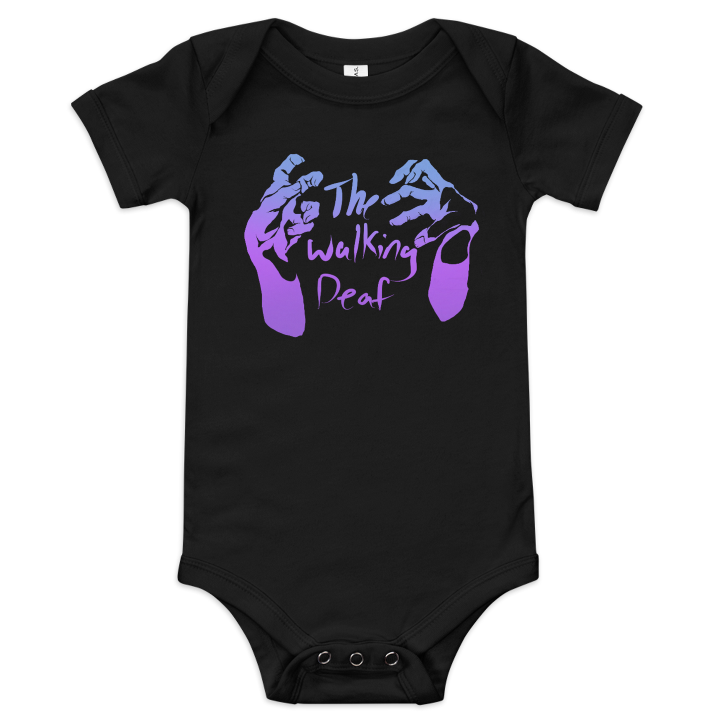 Walking Deaf Baby Short Sleeve One Piece