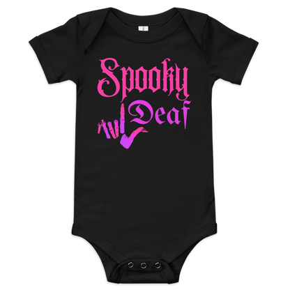 Spooky Deaf Baby Short Sleeve One Piece