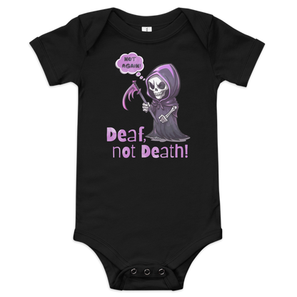 Deaf Not Death Baby Short Sleeve One Piece