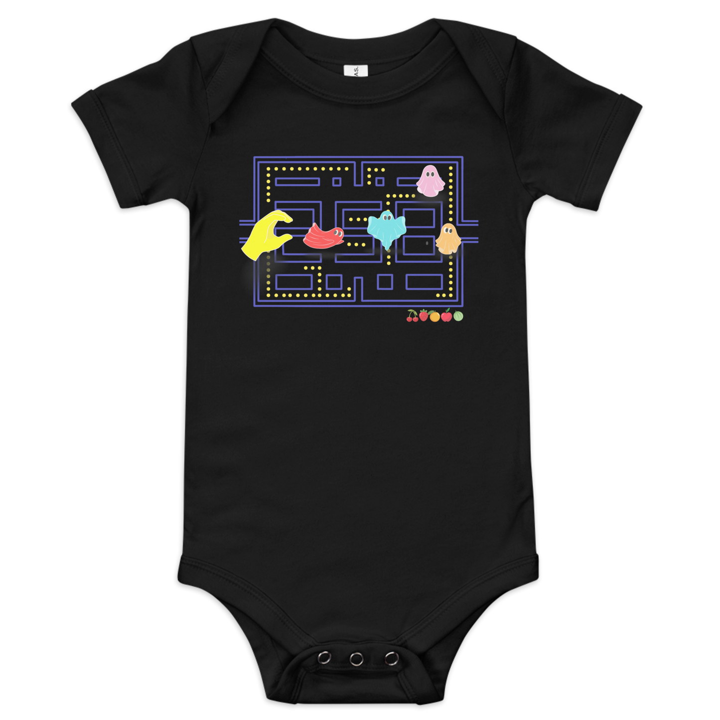 Pac-Man Baby Short Sleeve One Piece