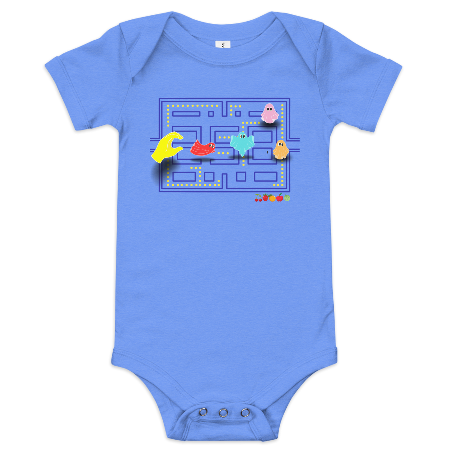 Pac-Man Baby Short Sleeve One Piece