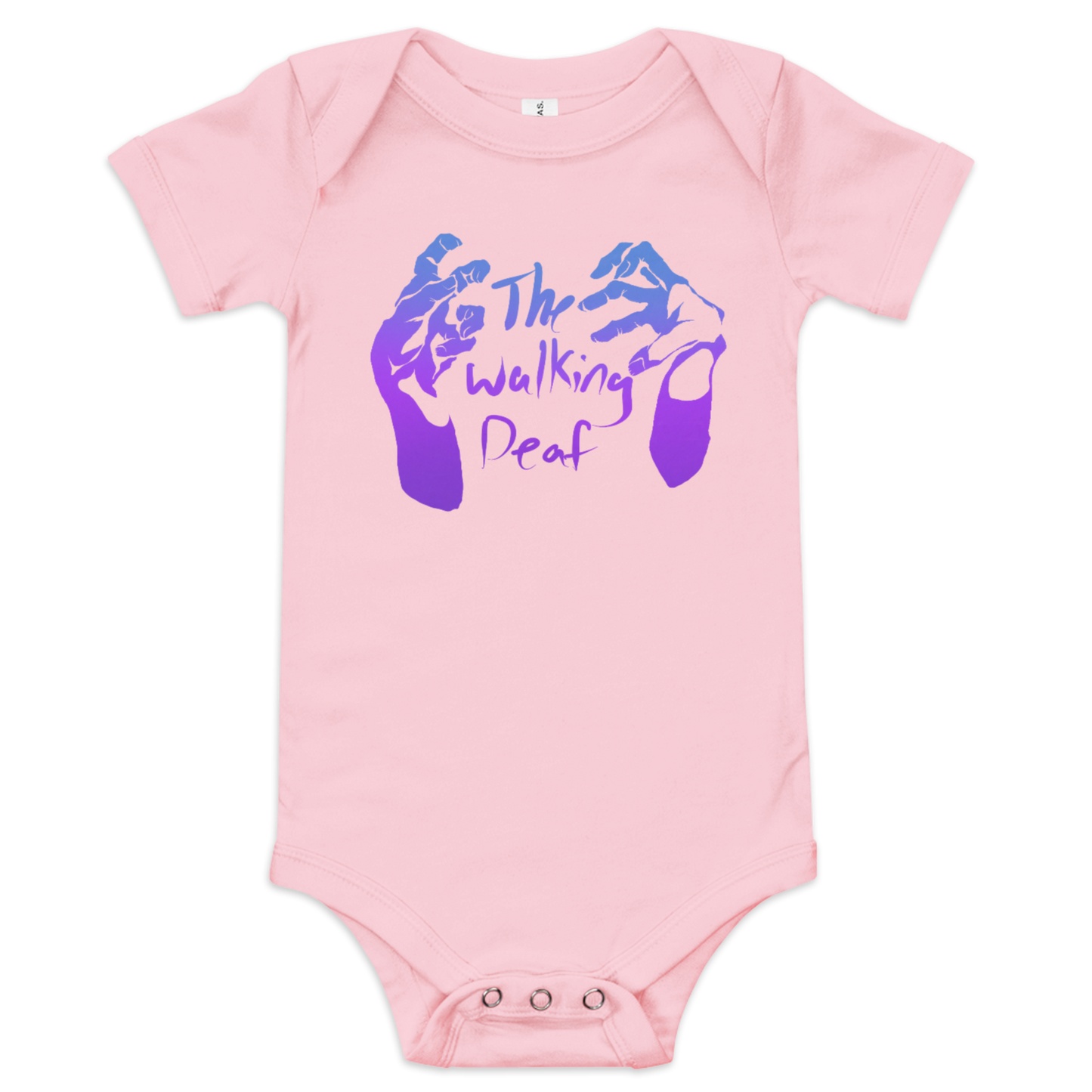 Walking Deaf Baby Short Sleeve One Piece