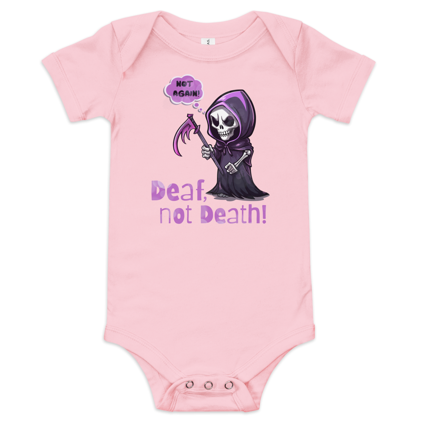 Deaf Not Death Baby Short Sleeve One Piece