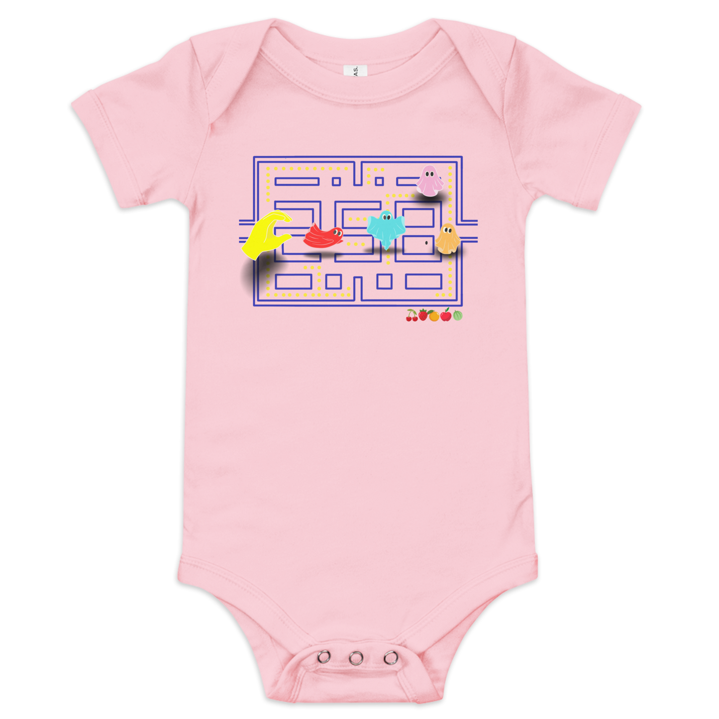 Pac-Man Baby Short Sleeve One Piece