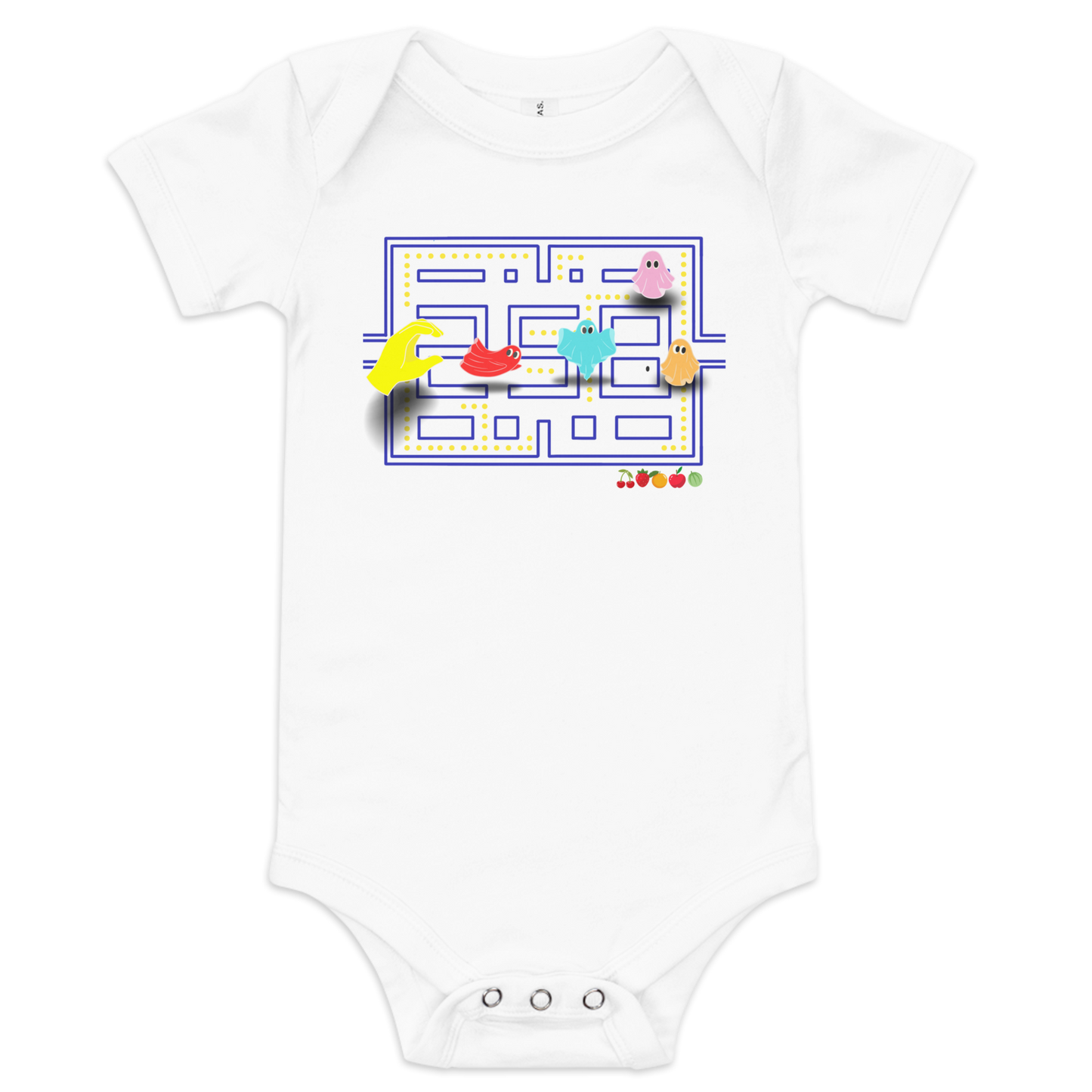 Pac-Man Baby Short Sleeve One Piece