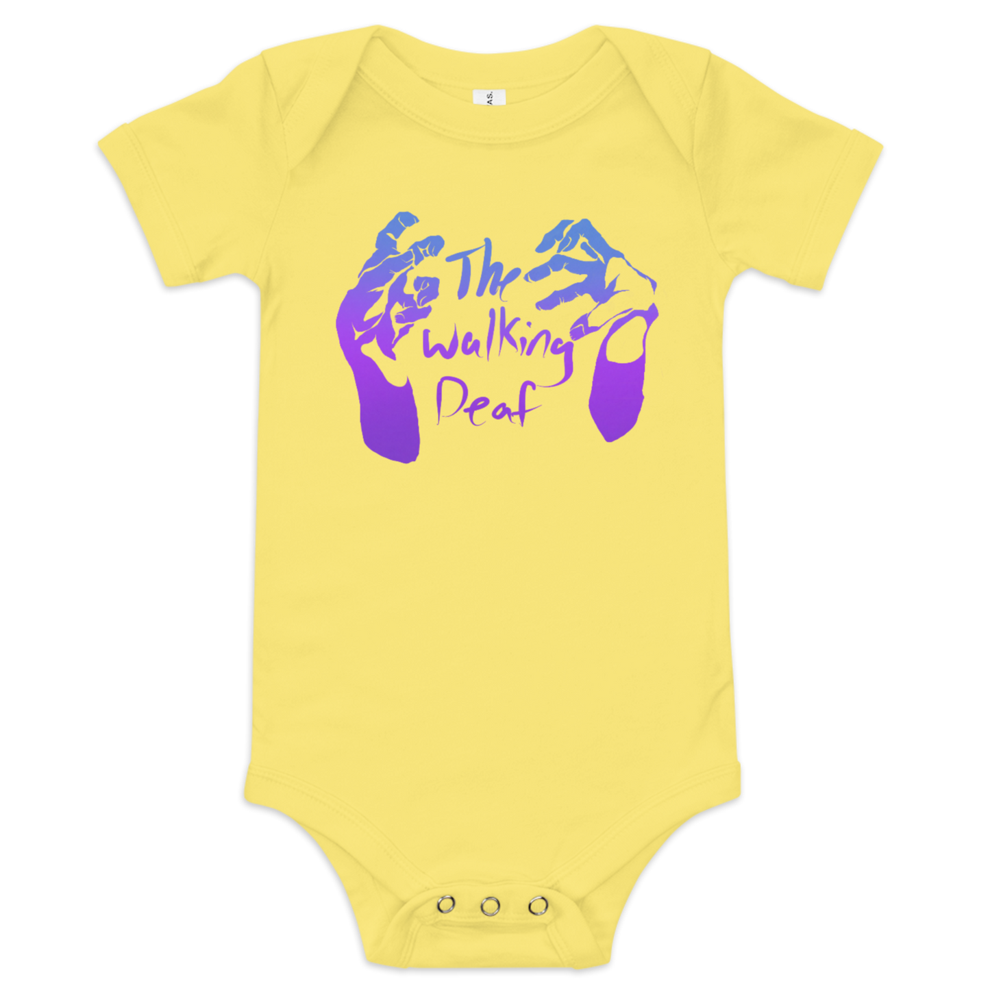 Walking Deaf Baby Short Sleeve One Piece