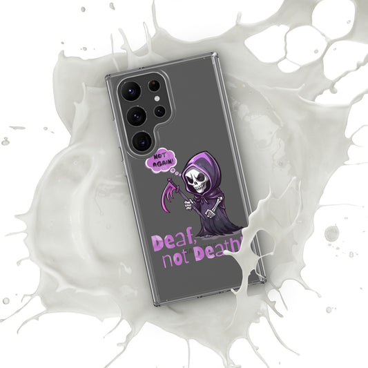 Deaf Not Death Clear Case for Samsung®