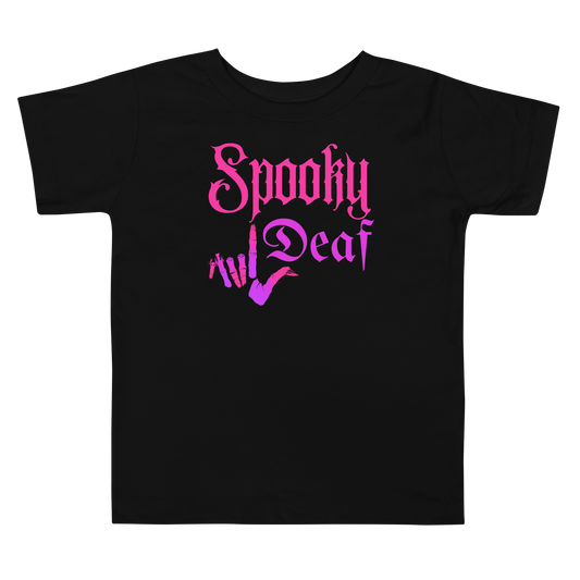 Spooky Deaf Toddler Short Sleeve Tee