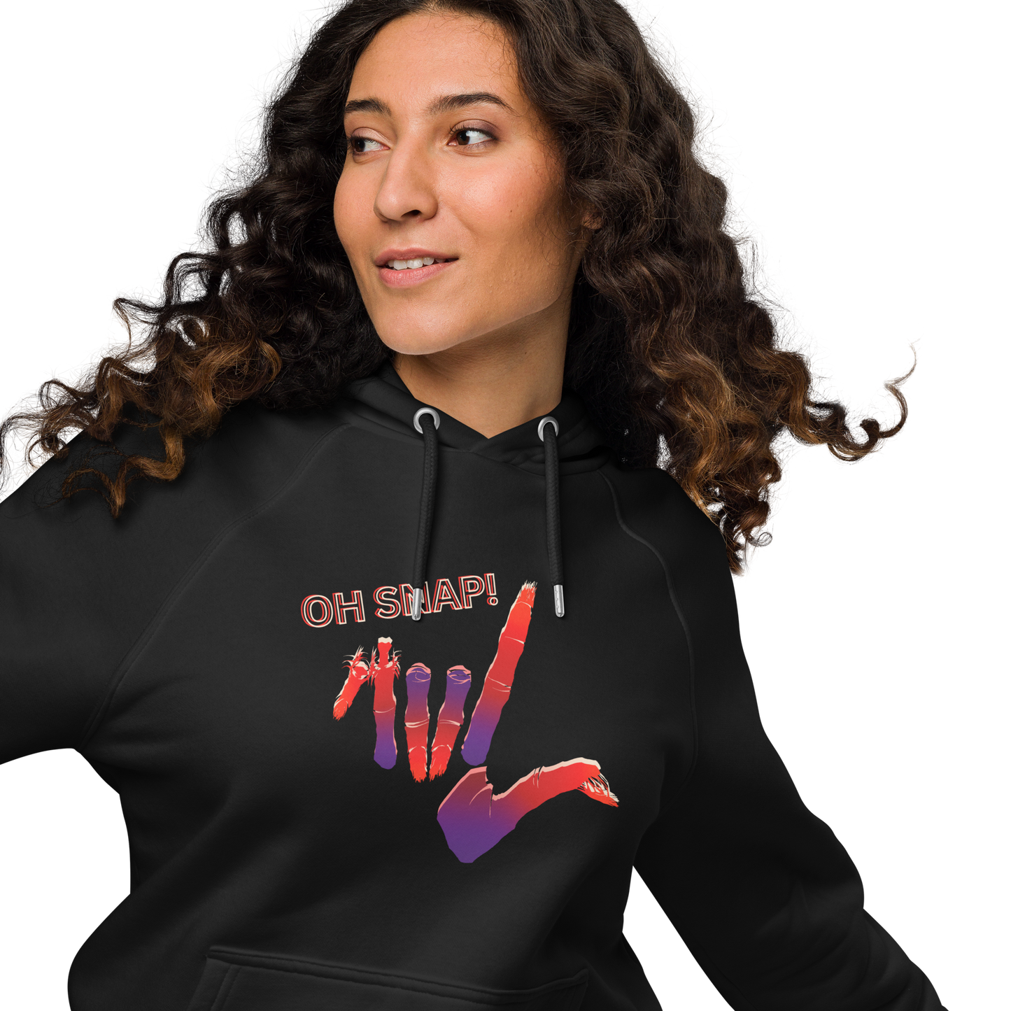 Oh Snap! Unisex Eco Raglan Hoodie