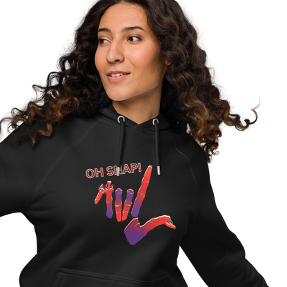 Oh Snap! Unisex Eco Raglan Hoodie