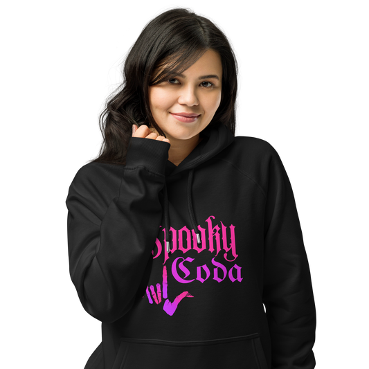 Spooky Coda Unisex Eco Raglan Hoodie