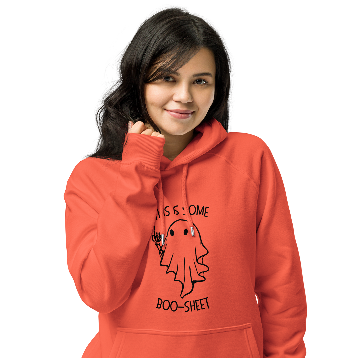 This Is Some Boo-Sheet! Unisex Eco Raglan Hoodie