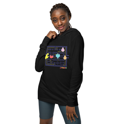 Pac-Man Hooded Long-Sleeve Tee