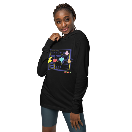 Pac-Man Hooded Long-Sleeve Tee