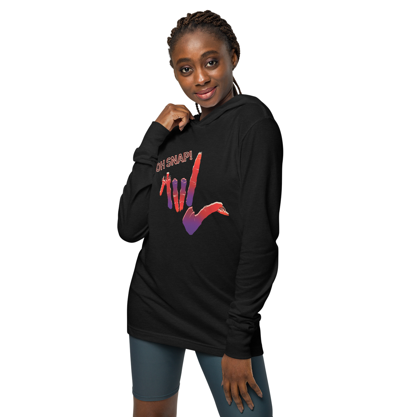 Oh Snap! Hooded Long-Sleeve Tee