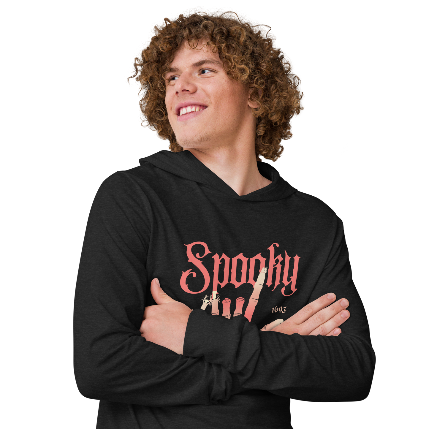 Spooky Club Hooded Long-Sleeve Tee