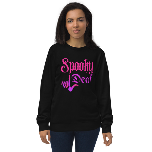 Spooky Deaf Unisex Organic Sweatshirt