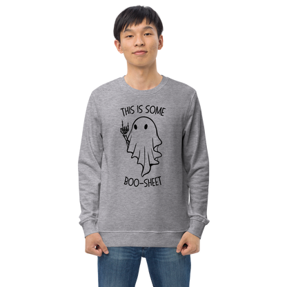 This Is Some Boo-Sheet! Unisex Organic Sweatshirt