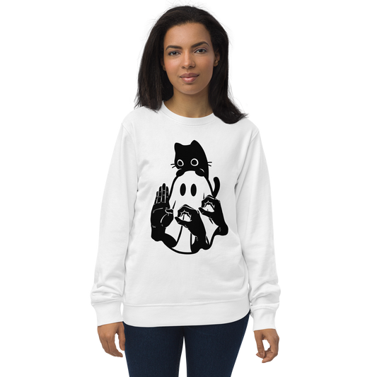 Boo! Unisex Organic Sweatshirt