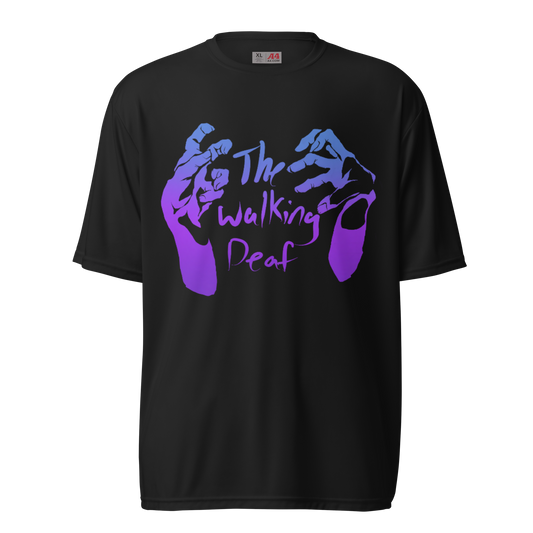 Walking Deaf Blue/Purple Unisex PerformanceT-shirt