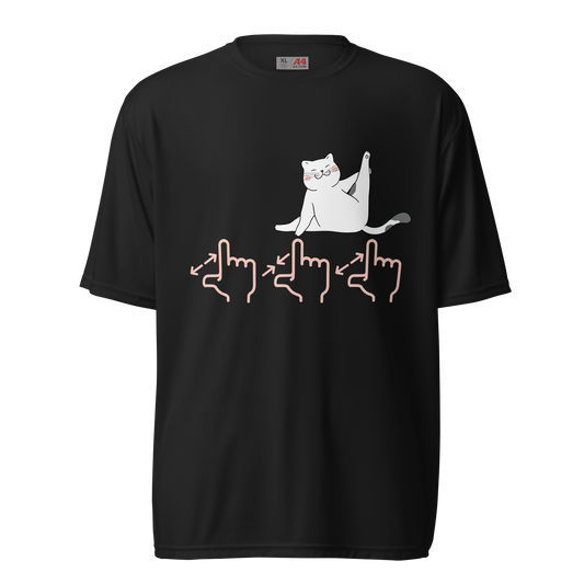 LOL Yoga Cat Unisex Performance T-Shirt