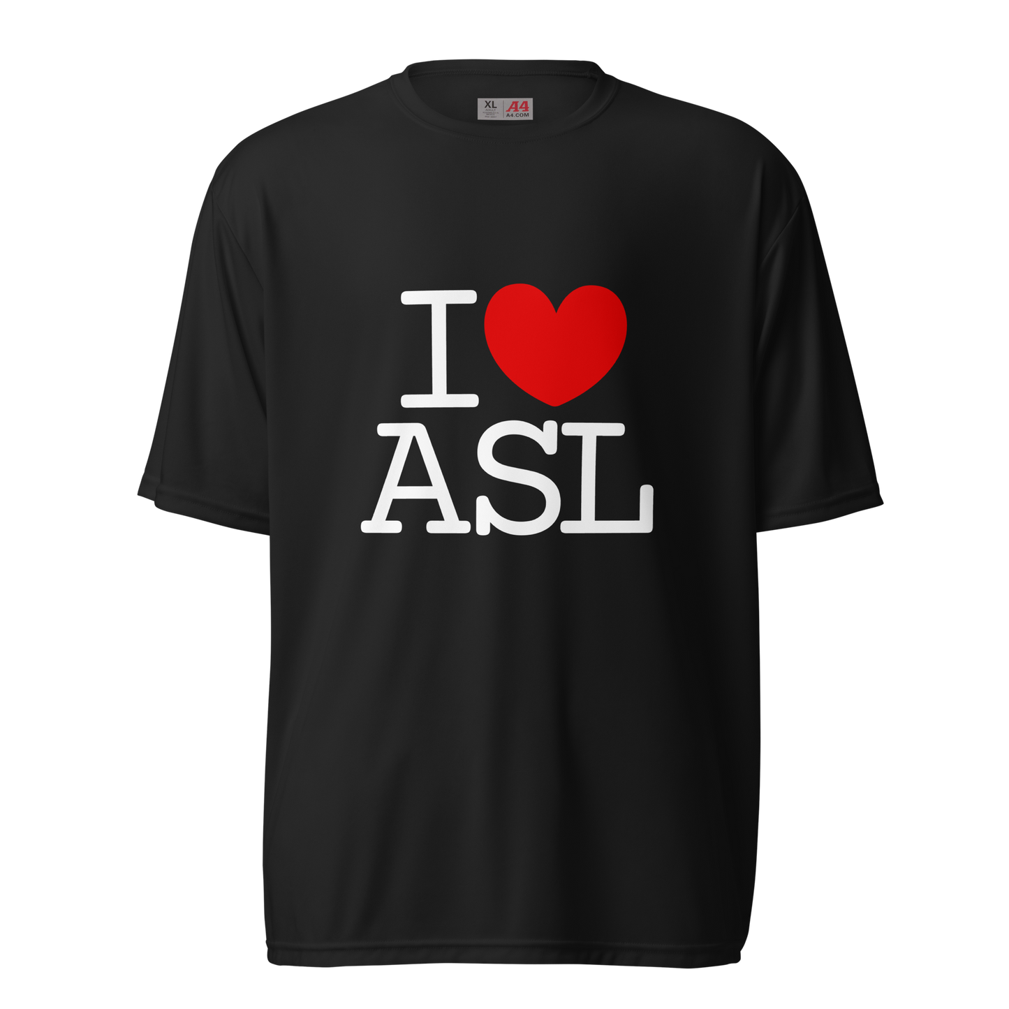 I Heart ASL Unisex Performance T-Shirt