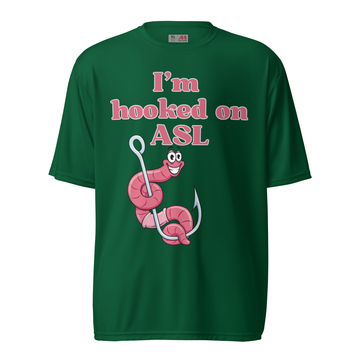 Hooked On ASL Unisex Performance T-Shirt