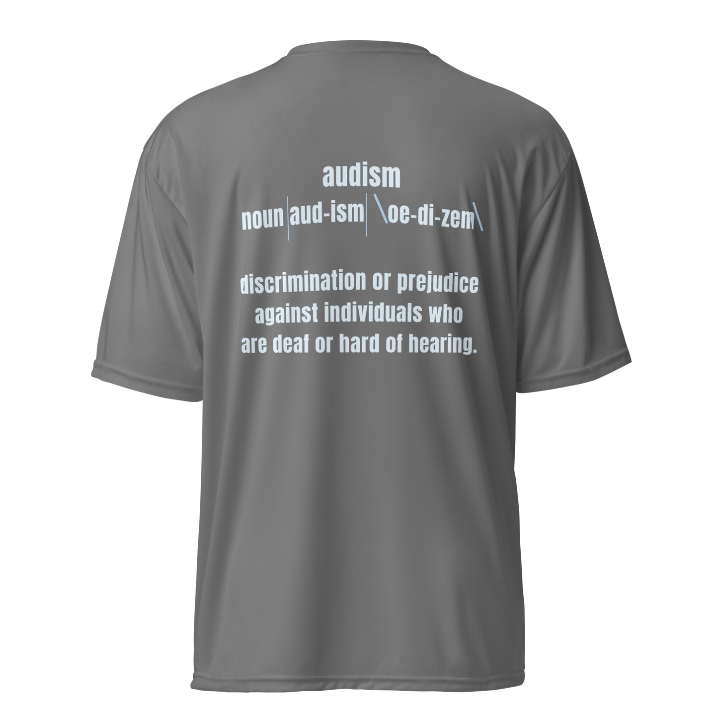 Fight Audism Unisex Performance T-Shirt