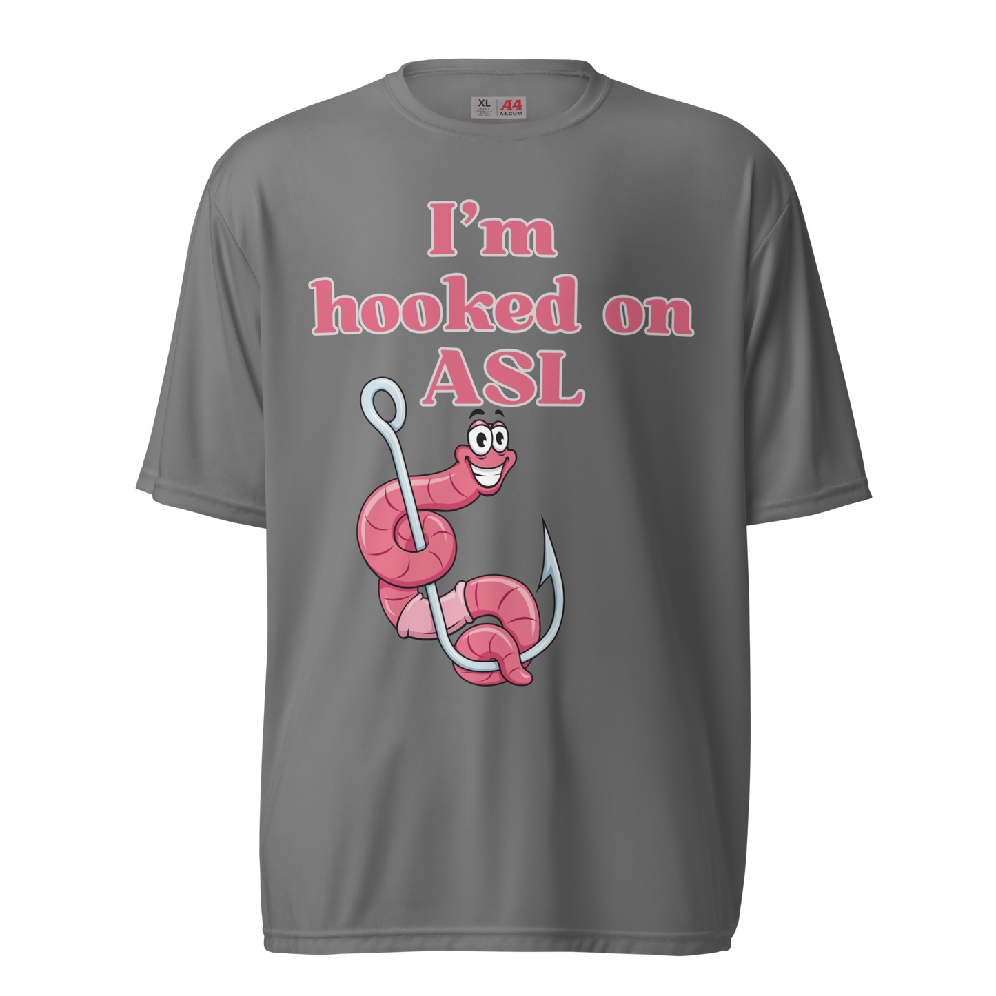 Hooked On ASL Unisex Performance T-Shirt