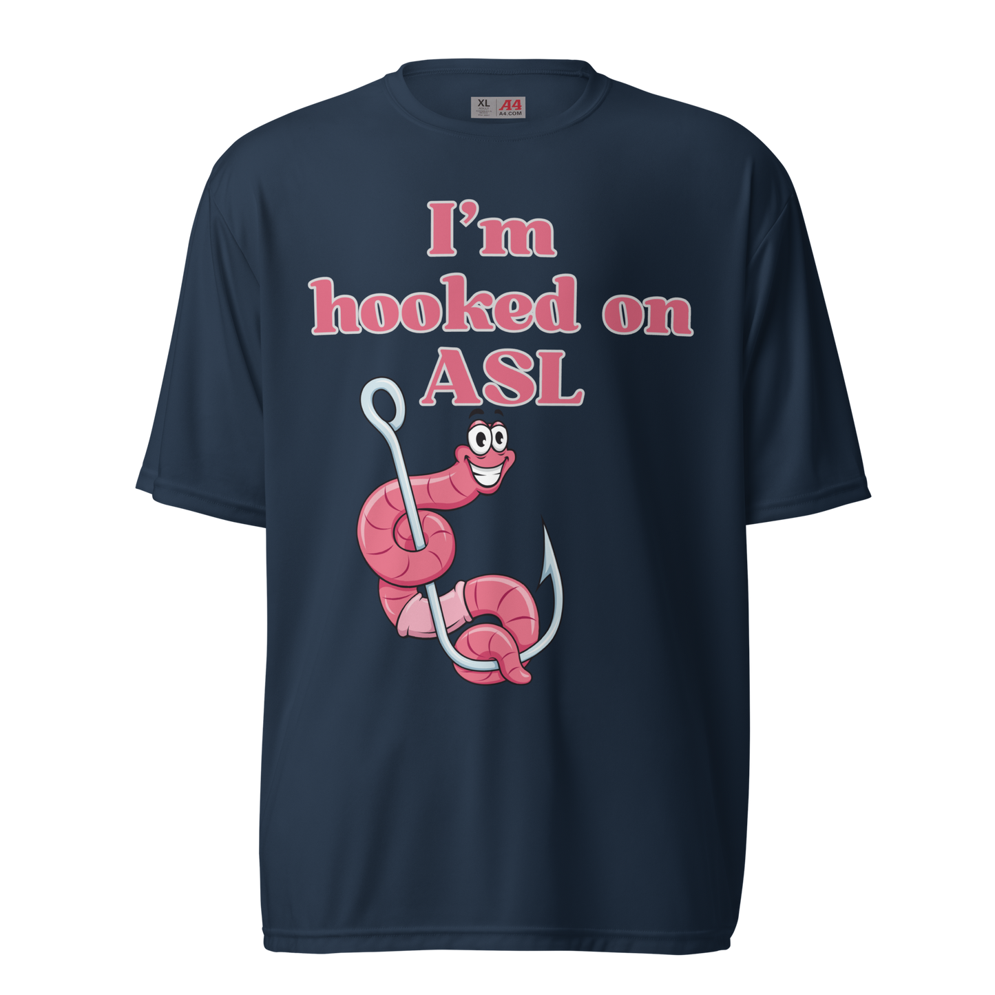 Hooked On ASL Unisex Performance T-Shirt