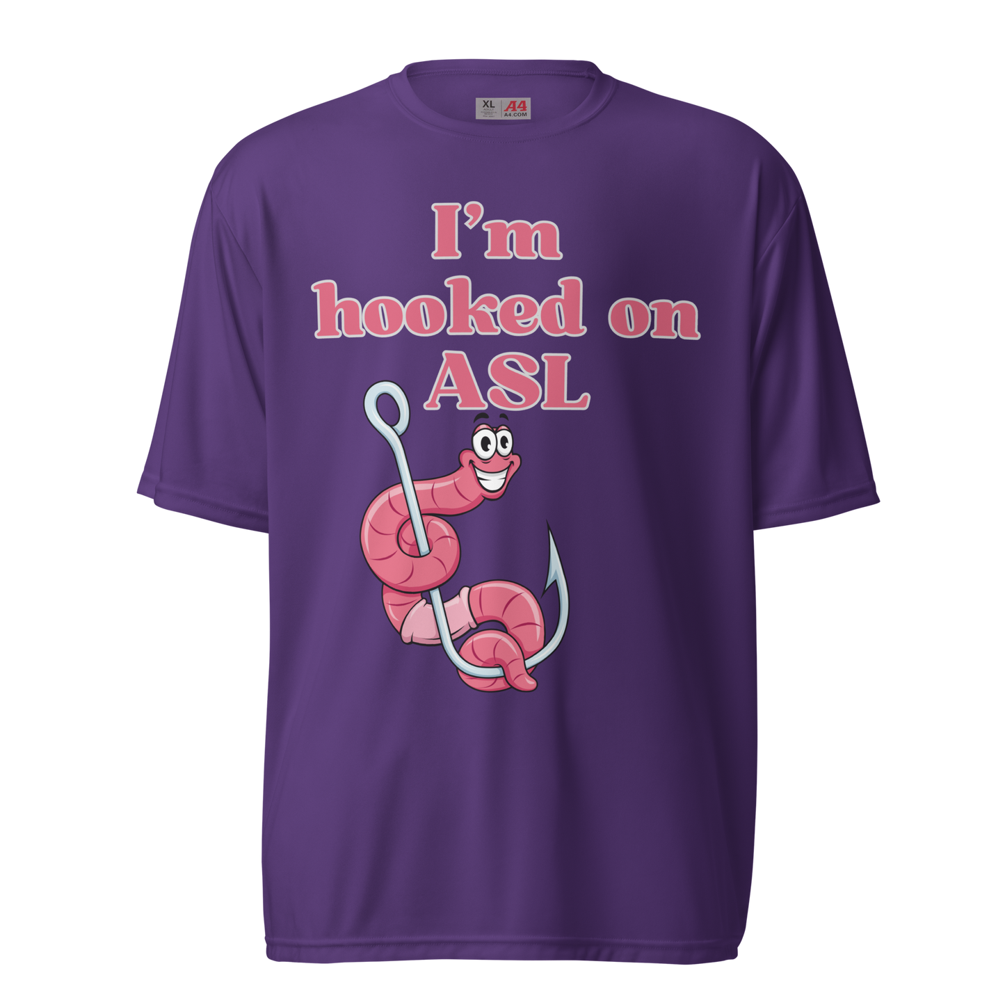 Hooked On ASL Unisex Performance T-Shirt