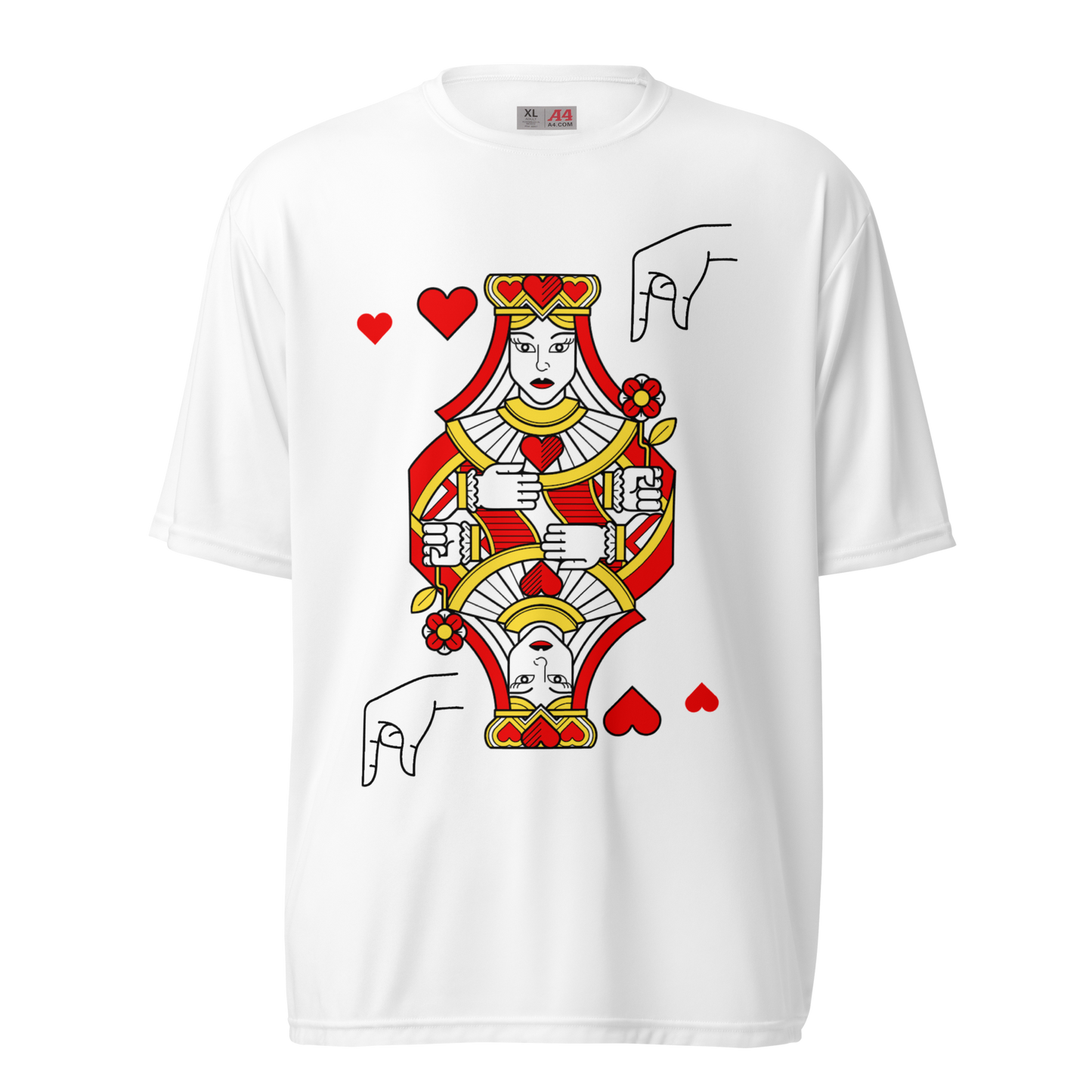 Queen Of Hearts Unisex Performance T-Shirt