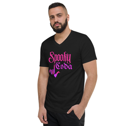 Spooky Coda Unisex Short Sleeve V-Neck T-Shirt