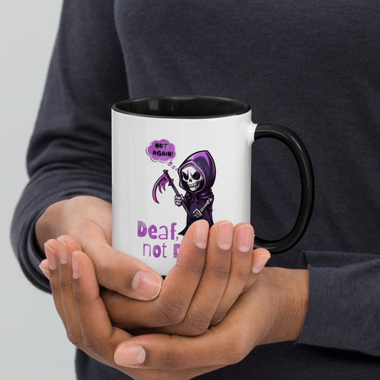 Deaf Not Death Mug With Color Inside