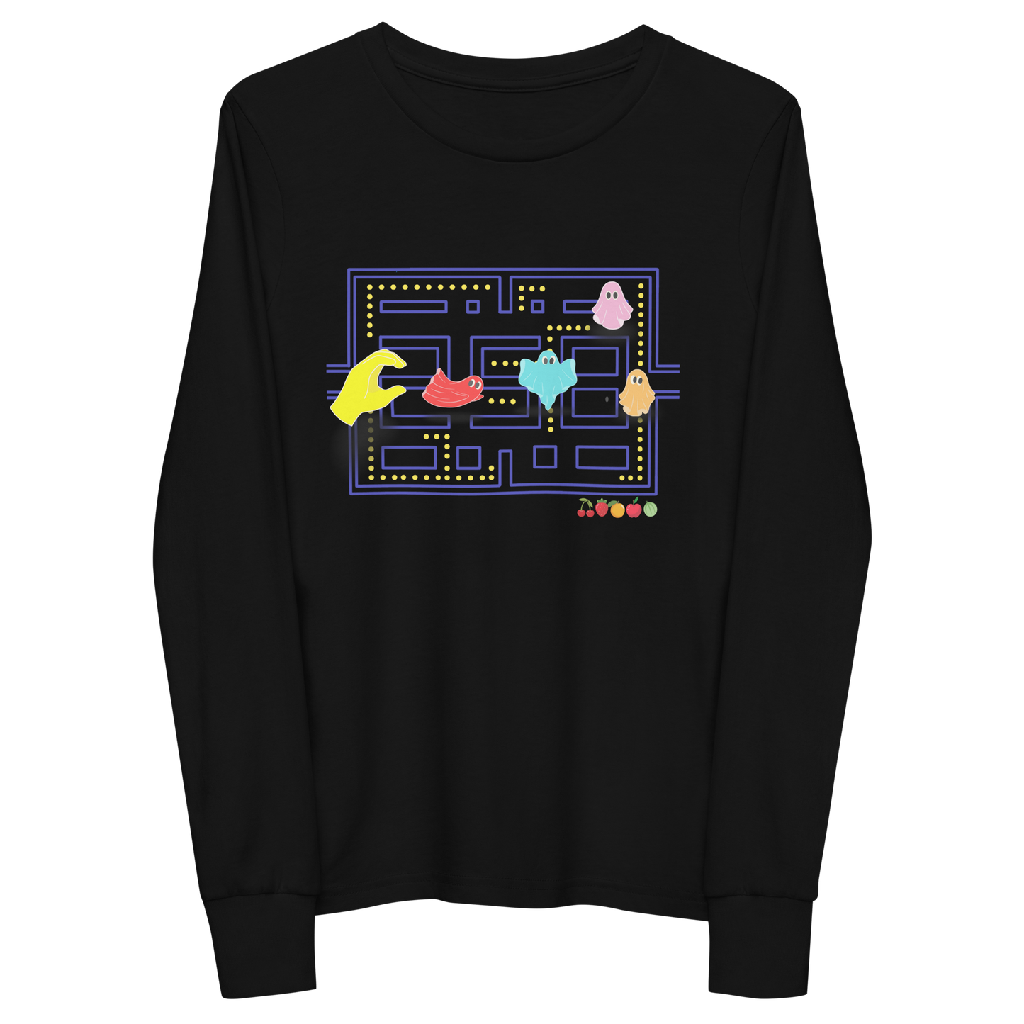 Pac-Man Youth Long Sleeve Tee