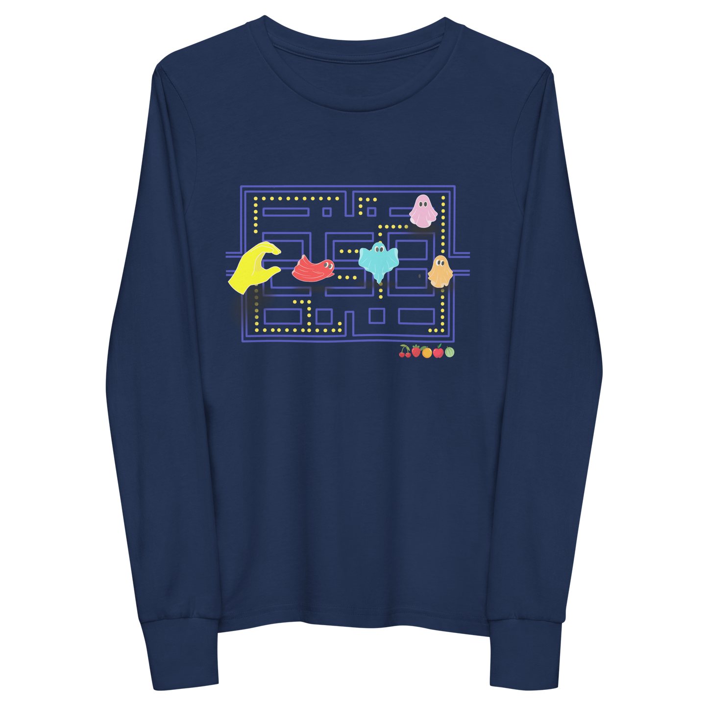 Pac-Man Youth Long Sleeve Tee