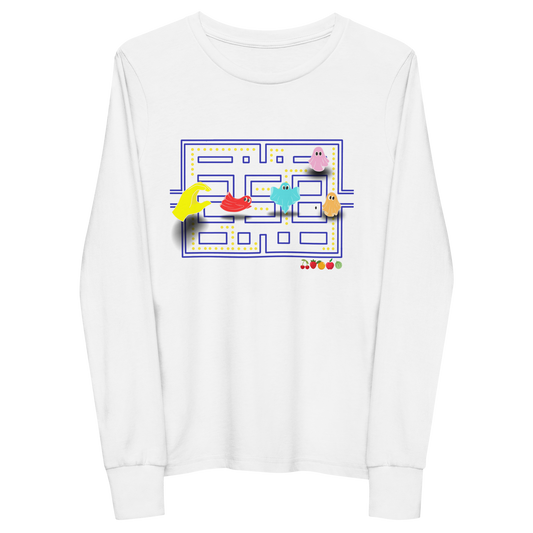 Pac-Man Youth Long Sleeve Tee